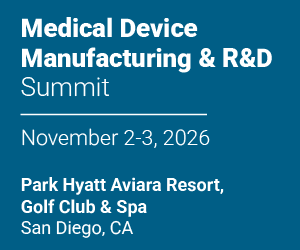 Medical Device Manufacturing & R&D Summit 2–3 November